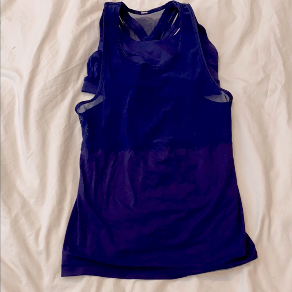Purple Built In Bra Tank